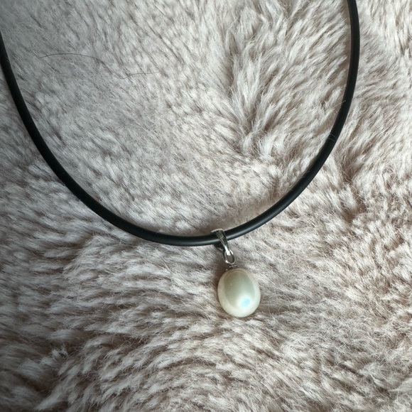 Splendid Pearls silver natural pearl neckless - Picture 1 of 8